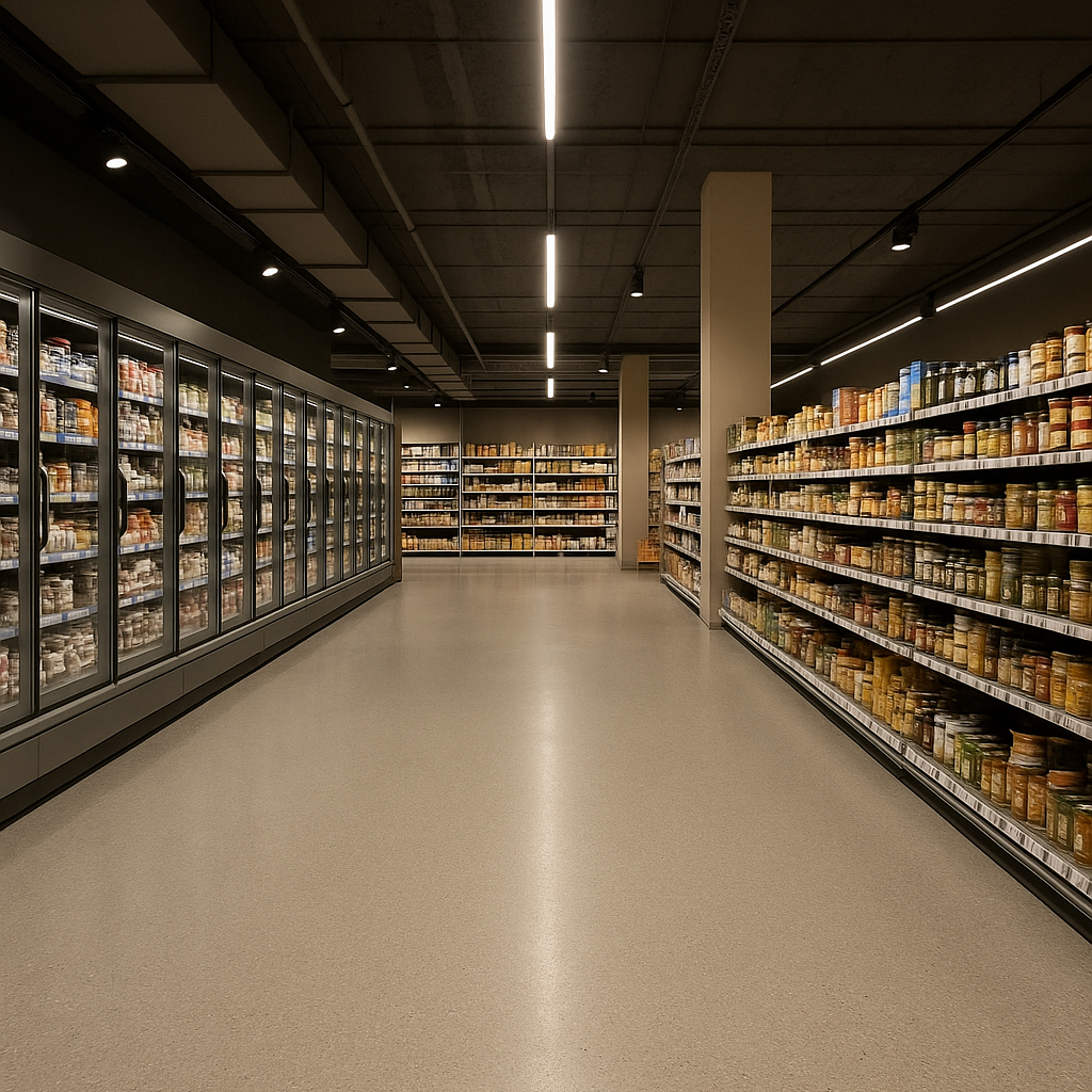 Troffelvloer Albert Heijn